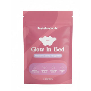 bedrock - Jedwabna taśma do spania z kolagenem - glow in bed 7szt.