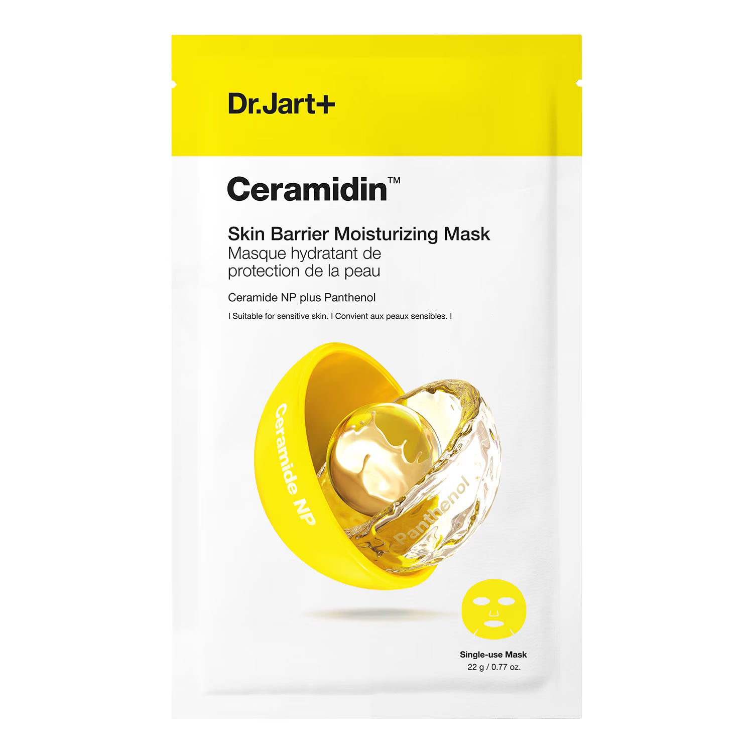 Dr.Jart+ - Nawilżająca maska do twarzy - Ceramidin Skin Barrier Moisturizing Mask 22g