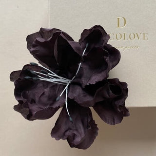 Decolove - Jedwabny kwiat - baby wild rose black