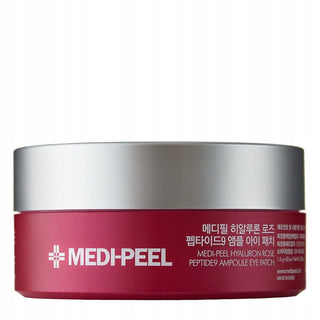 Medi-Peel – Nawilżająco-Liftingujące Płatki pod Oczy z Peptydami i Różą - Hyaluron Rose Peptide 60 szt