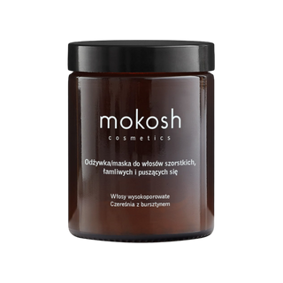 MOKOSH Cosmetics - Odżywka/maska do włosów szorstkich, łamliwych i puszących się - czereśnia z bursztynem 180ml