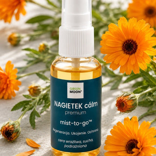 Green Moon - Mgiełka z nagietka - NAGIETEK cálm premium mist-to-go 30ml