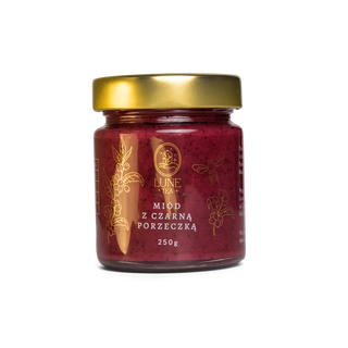 Lunetea - Miód z czarną porzeczką 250g