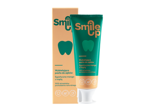 SmileUp - Naturalna wybielająca pasta do zębów - egzotyczne mango z miętą 75ml