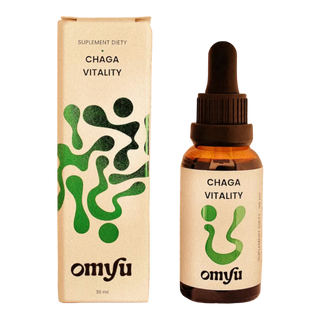 Omyu - Płynny ekstrakt z błyskoporka podkorowego - chaga vitality 30ml