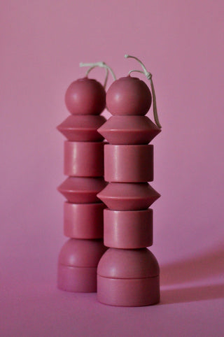 Ontyk - Świeca No.3 Dusty rose