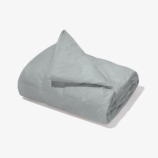 PLANTULE - Kołdra obciążeniowa z kulkami szklanymi 150x200 cm (szara bawełna)