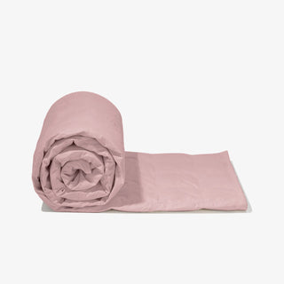 PLANTULE - Kołdra obciążeniowa z kulkami szklanymi 150x200 cm (różowa bawełna)