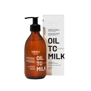 Veoli Botanica - Nawilżająco-transformujący olejek myjący z 2% ekstraktem z imbiru i witaminą E - oil to milk 280ml