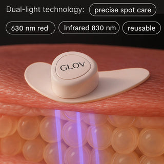 GLOV - Płatki pielęgnacyjne dla rozświetlonej i odświeżonej okolicy oczu - LED LUNA EYE (z etui)