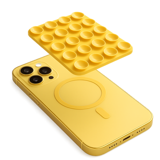 HUAM - Duo-Suck Uchwyt na telefon z obustronną przyssawką- Error Red