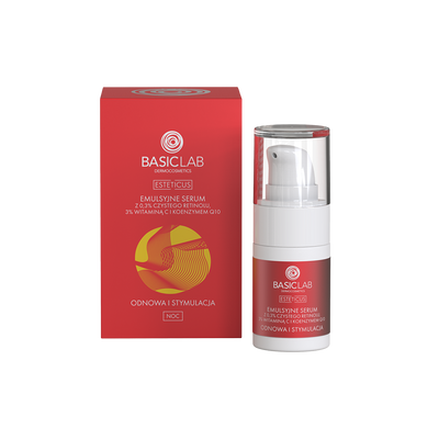 Emulsyjne serum z 0,3% retinolem i 3% wit.C - odnowa i stymulacja 15ml