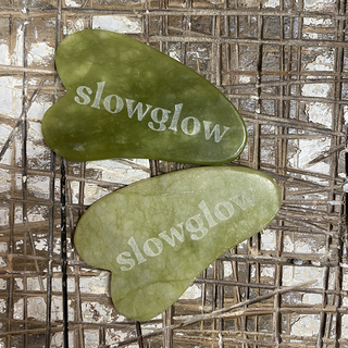 Slowglow - Płytka gua sha - kwarc zielony