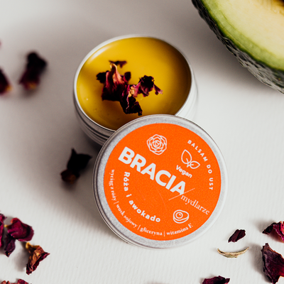 Balsam do ust - róża i awokado 15g