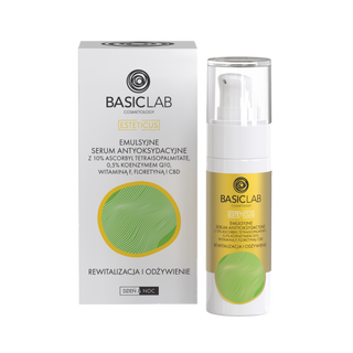 BasicLab Dermocosmetics - Emulsyjne serum antyoksydacyjne z 10% wit. C - rewitalizacja i odżywienie 30ml