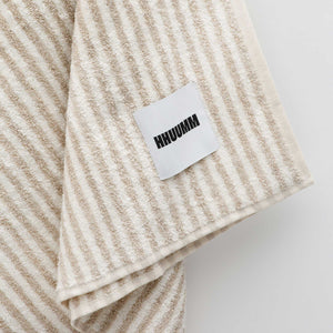 Lniany ręcznik frotte - stripes