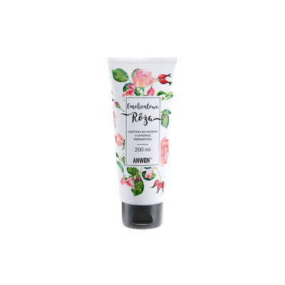 Odżywka do włosów wysokoporowatych - emolientowa róża 200ml
