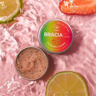 Bracia mydlarze - Peeling do ust - truskawka i limonka 15ml